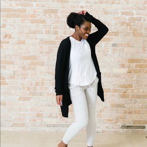 Zyia Black Lounge Boyfriend Cardigan